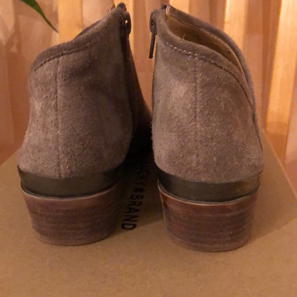 Lucky Brand Breeza Suede Boots Grey Size 5 - Picture 4 of 5